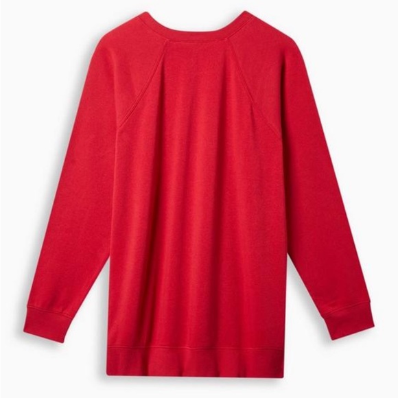 Torrid Red “Naughty & Nice” Sequin Detail Sweatshirt - Picture 4 of 10